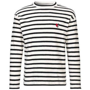 Future cotton striped crewneck T-shirt Men Clothing Libertine-Libertine S 