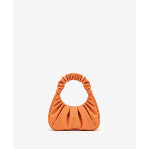 GABBI Small ruched vegan leather bag Women bag JW PEI Orange 
