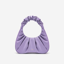將圖片載入圖庫檢視器 GABBI Small ruched vegan leather bag Women bag JW PEI Purple 
