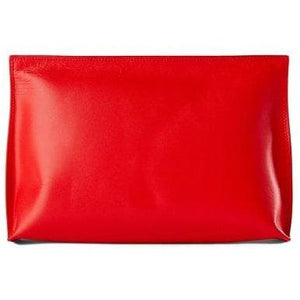 Gigi red medium leather pouch BAGS Designers Remix 