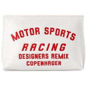Gigi white medium leather pouch Women bag Designers Remix 