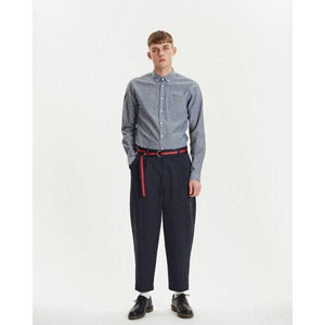 Helterskelter Navy Cotton Stretch Trousers Men Clothing Libertine-Libertine 