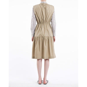 Hill Poplin cotton midi asymmetric dress Women Clothing Whyred 