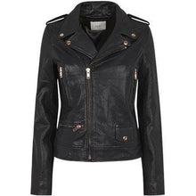 Load image into Gallery viewer, Hotel leather biker jacket Women Clothing Just Female XS 
