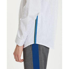 Load image into Gallery viewer, Hunter White-Blue Ribbon Cotton Shirt Men Clothing Libertine-Libertine 
