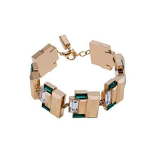 Load image into Gallery viewer, INVINCIBLE 14-karats gold and crystal bracelet Women Jewellery ALP Jewelry Gold 
