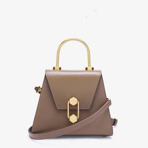 IRON LADY leather mini bag Women bag I AM NOT Brown 