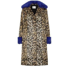Load image into Gallery viewer, Jackie leopard faux fur coat Women Clothing Just Female S 
