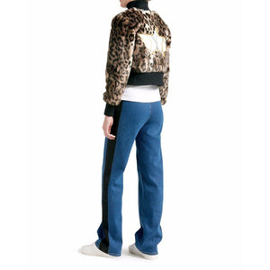 Jaden leopard faux fur jacket Women Clothing Won Hundred 