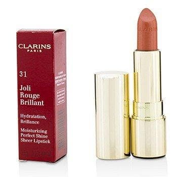 Joli Rouge Brillant (Moisturizing Perfect Shine Sheer Lipstick) - # 31 Tender Nude Makeup Clarins 