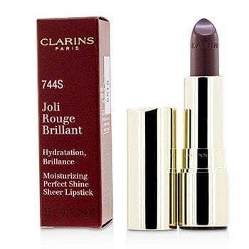 Joli Rouge Brillant (Moisturizing Perfect Shine Sheer Lipstick) - # 744S Plum Makeup Clarins 