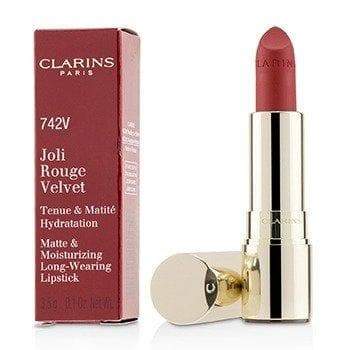 Joli Rouge Velvet (Matte & Moisturizing Long Wearing Lipstick) - # 742V Joil Rouge Makeup Clarins 