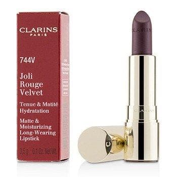 Joli Rouge Velvet (Matte & Moisturizing Long Wearing Lipstick) - # 744V Plum Makeup Clarins 