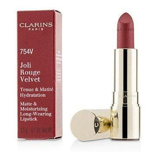 Joli Rouge Velvet (Matte & Moisturizing Long Wearing Lipstick) - # 754V Deep Red Makeup Clarins 