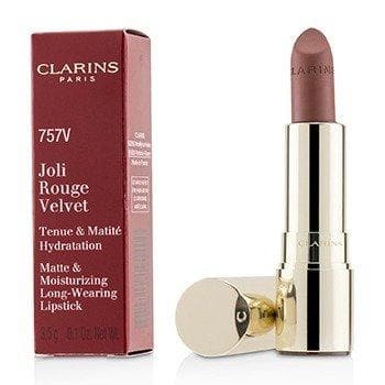 Joli Rouge Velvet (Matte & Moisturizing Long Wearing Lipstick) - # 757V Nude Brick Makeup Clarins 