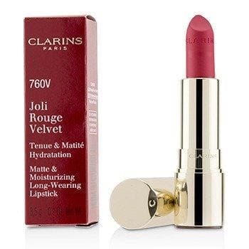 Joli Rouge Velvet (Matte & Moisturizing Long Wearing Lipstick) - # 760V Pink Cranberry Makeup Clarins 
