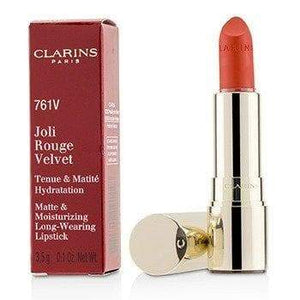 Joli Rouge Velvet (Matte & Moisturizing Long Wearing Lipstick) - # 761V Spicy Chili Makeup Clarins 