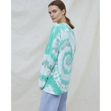 將圖片載入圖庫檢視器 Kelly Mint Tie Dye Organic Cotton Sweatshirts Women Clothing FWSS 
