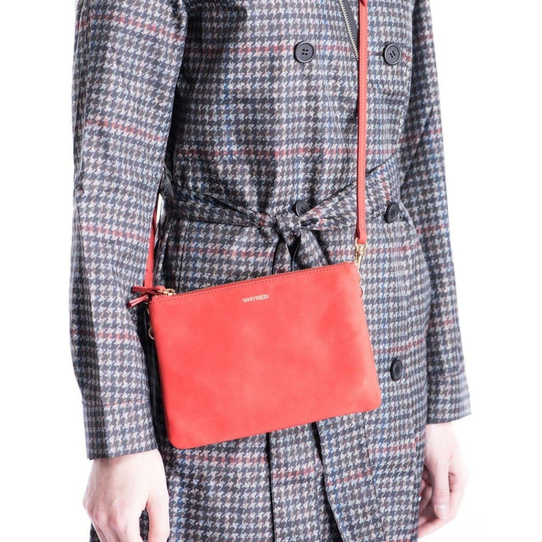 Kira red mini leather shoulder bag BAGS Whyred O/S 