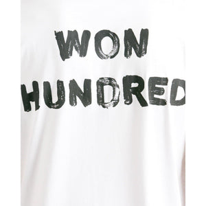 Layne back printed logo cotton tee shirt Men Clothing Won Hundred S 