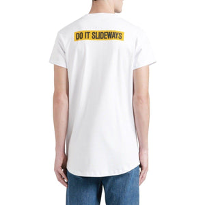 Layne slogan print cotton tee shirt Men Clothing Won Hundred 