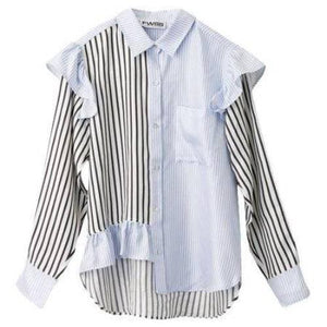 Leah multi stripe Shirt Women Clothing FWSS 