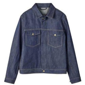 Leo Dark Blue Organic Cotton Raw Denim Jacket Men Clothing Filippa K S 