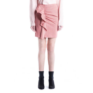 Leroy cotton checkered ruffle mini skirt Women Clothing Designers Remix 34 