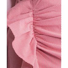 Load image into Gallery viewer, Leroy cotton checkered ruffle mini skirt Women Clothing Designers Remix 
