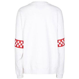 Lewis Motor printed cotton-jersey sweatshirt Women Clothing Designers Remix 