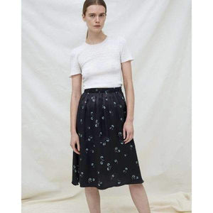 Lisbet Floral Print Silk Skirt Women Clothing FWSS 