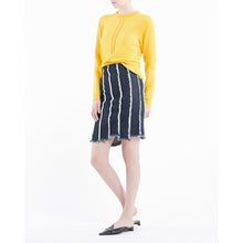 Load image into Gallery viewer, Liva high waisted patched denim skirt Women Clothing House of Dagmar 
