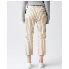 Load image into Gallery viewer, Lobby striped stretch cotton tapered pants Women Clothing Hope 
