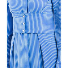 Load image into Gallery viewer, Lottie striped midi shirt dress Women Clothing Designers Remix 
