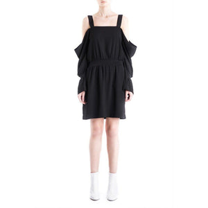 Luella dropped shoulder ruffled sleeves mini dress Women Clothing Designers Remix 34 