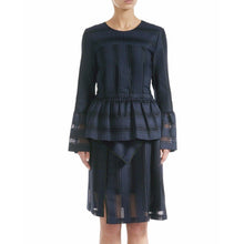 Load image into Gallery viewer, Madison silk mix lace peplum top Women Clothing Designers Remix 
