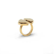 將圖片載入圖庫檢視器 ME 14-karats gold hexagon open ring Women Jewellery ALP Jewelry 52# 
