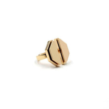 Load image into Gallery viewer, ME 14-karats gold hexagon open ring Women Jewellery ALP Jewelry 
