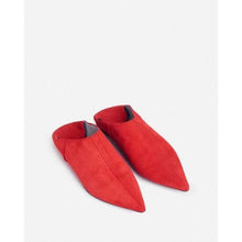 將圖片載入圖庫檢視器 Medina Red Leather Slipper WOMEN SHOES Hope 
