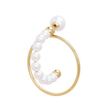 將圖片載入圖庫檢視器 Medium pearl drops hoop earrings Women Jewellery Joomi Lim 
