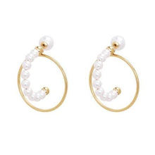 Load image into Gallery viewer, Medium pearl drops hoop earrings Women Jewellery Joomi Lim 
