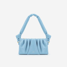 將圖片載入圖庫檢視器 MILA Small vegan leather tote Women bag JW PEI Blue 
