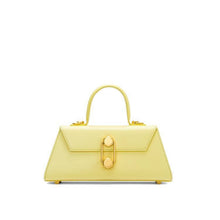 Load image into Gallery viewer, Mini croc-effect leather tote Women bag I AM NOT Yellow 
