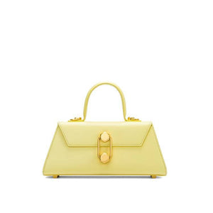 Mini croc-effect leather tote Women bag I AM NOT Yellow 