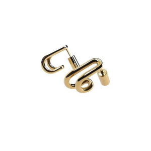 MINI ME Series 14-karats gold hook shape hoop earrings Women Jewellery ALP Jewelry 
