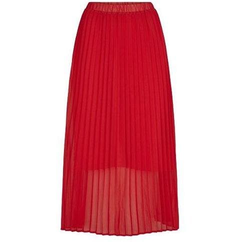 Moe red pleated skirt Women Clothing Just Female XS 