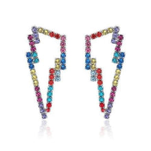 Load image into Gallery viewer, Multi colour crystal lightning blot earrings Women Jewellery Joomi Lim 彩色 
