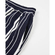 將圖片載入圖庫檢視器 Navy Stripe Front Shorts Men Clothing Libertine-Libertine 
