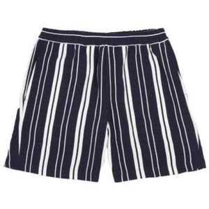 Navy Stripe Front Shorts Men Clothing Libertine-Libertine S 