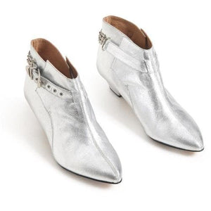 Nessa metallic leather ankle boots WOMEN SHOES Won Hundred 